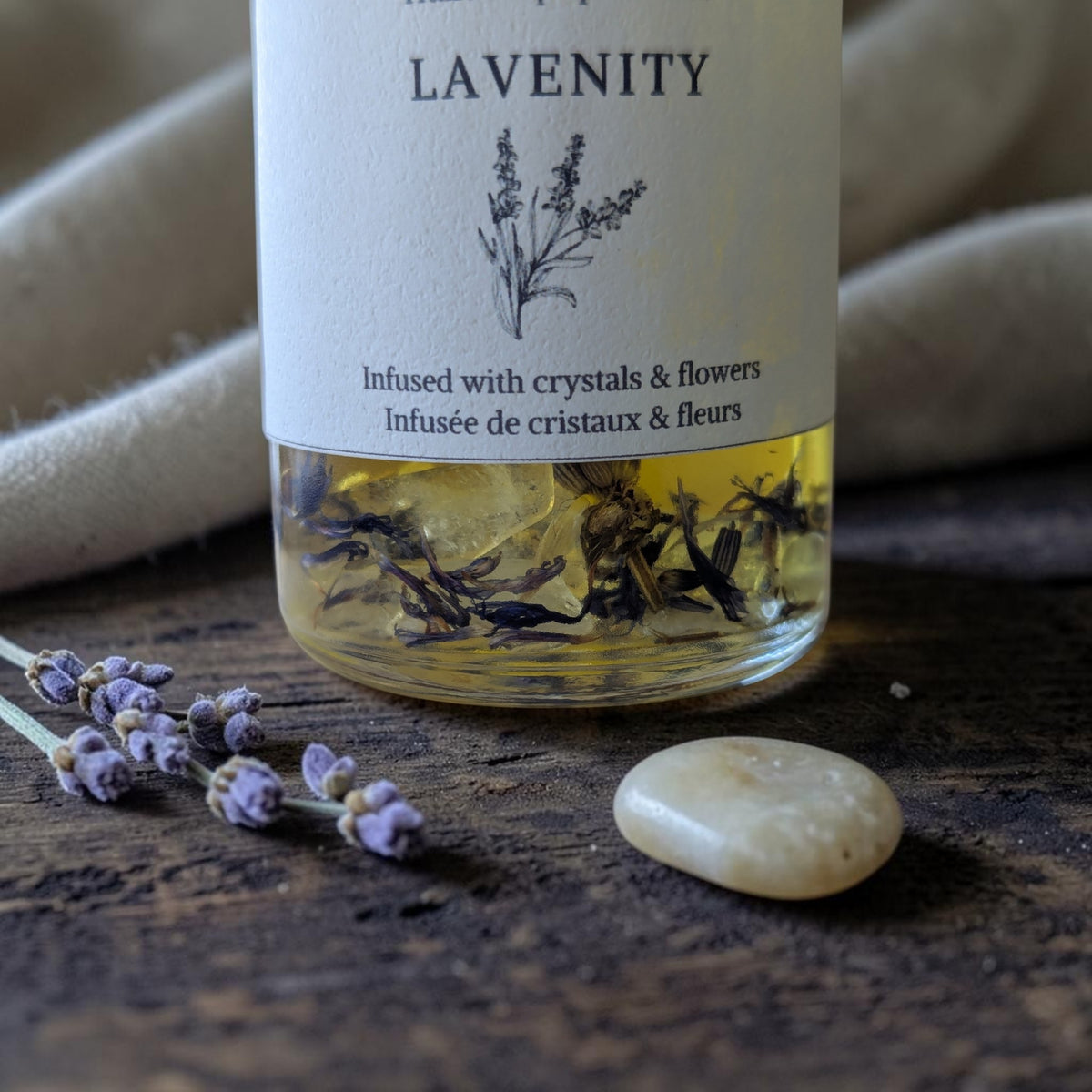 Huile corps Lavenity