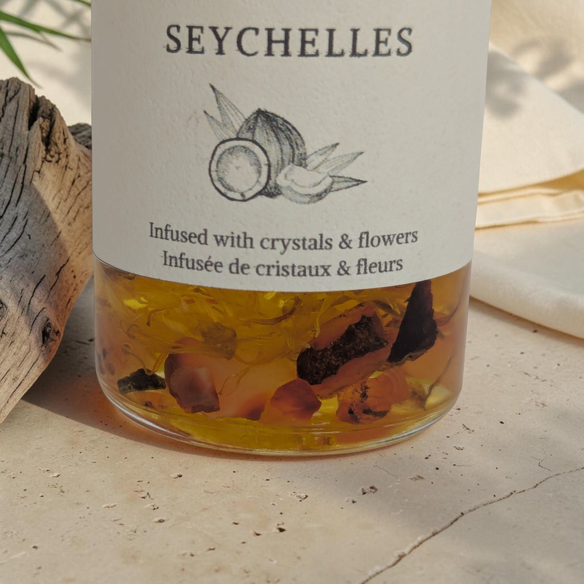 Huile corps Seychelles