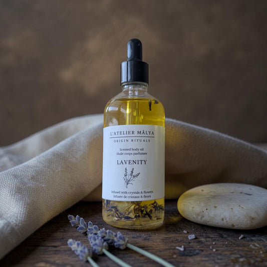 Huile corps Lavenity
